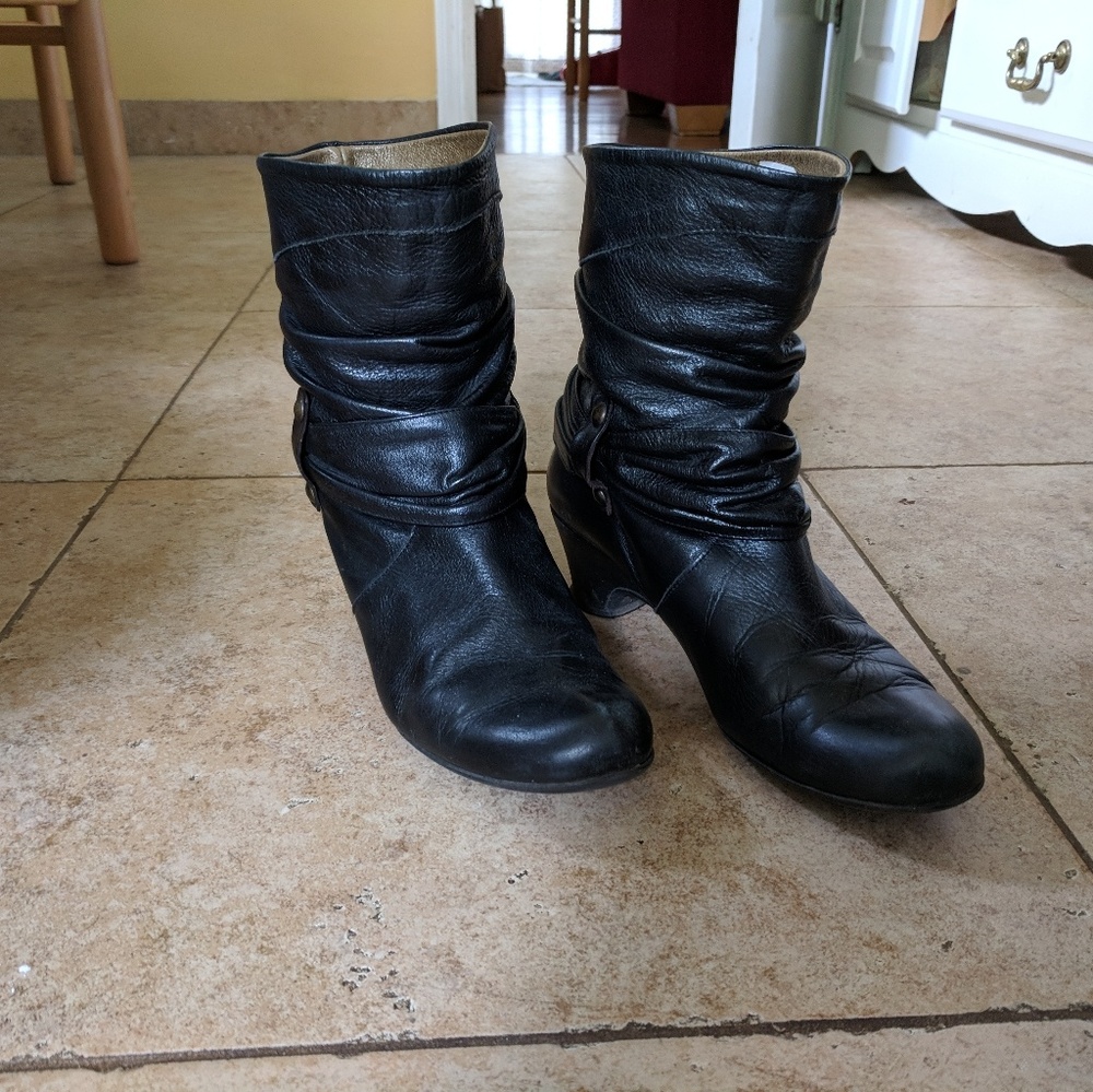 Web short leather boots - made in Spain - Picture 2 of 4